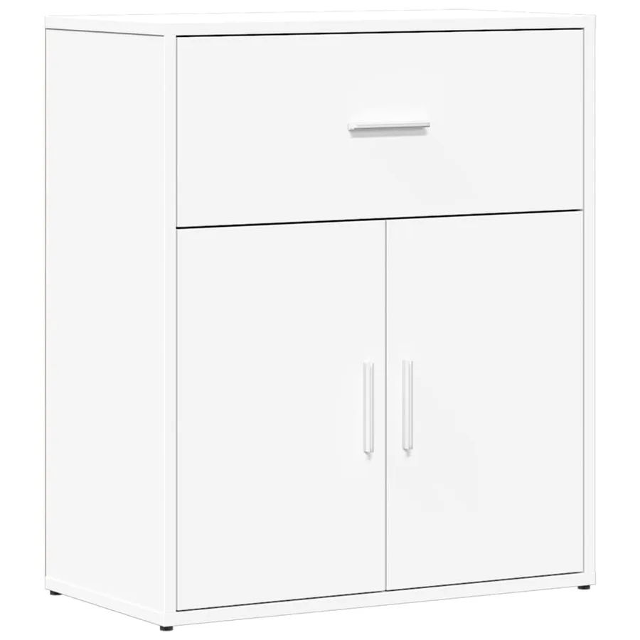 Buffet blanc 60x31x70 cm bois d'ingénierie - 2