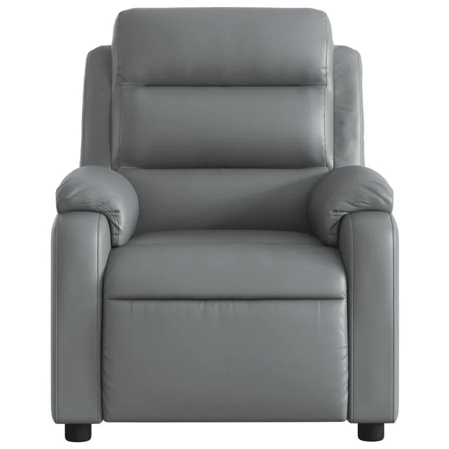 Fauteuil inclinable électrique Gris Similicuir - 9