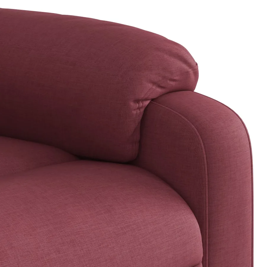 Fauteuil inclinable de massage électrique Rouge bordeaux Tissu - 11