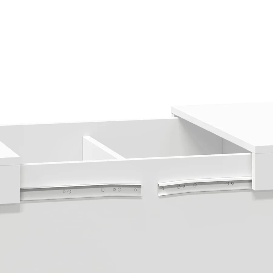 Table basse blanc 100x55x40 cm bois d'ingénierie - 10