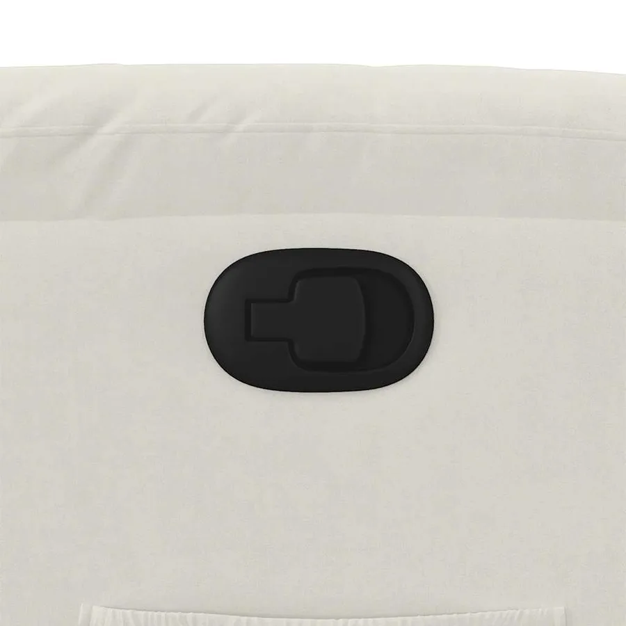 Fauteuil inclinable Crème Velours - 12