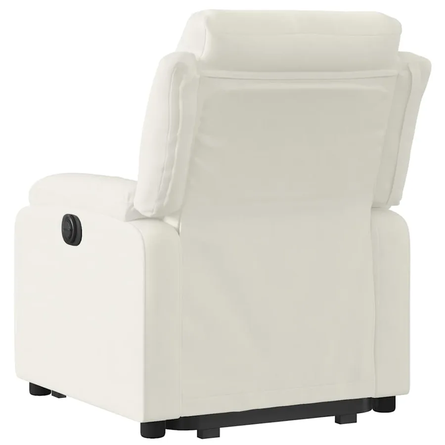 Fauteuil inclinable Crème Velours - 5