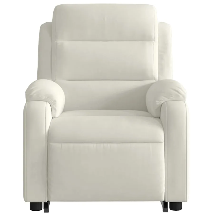 Fauteuil inclinable Crème Velours - 9