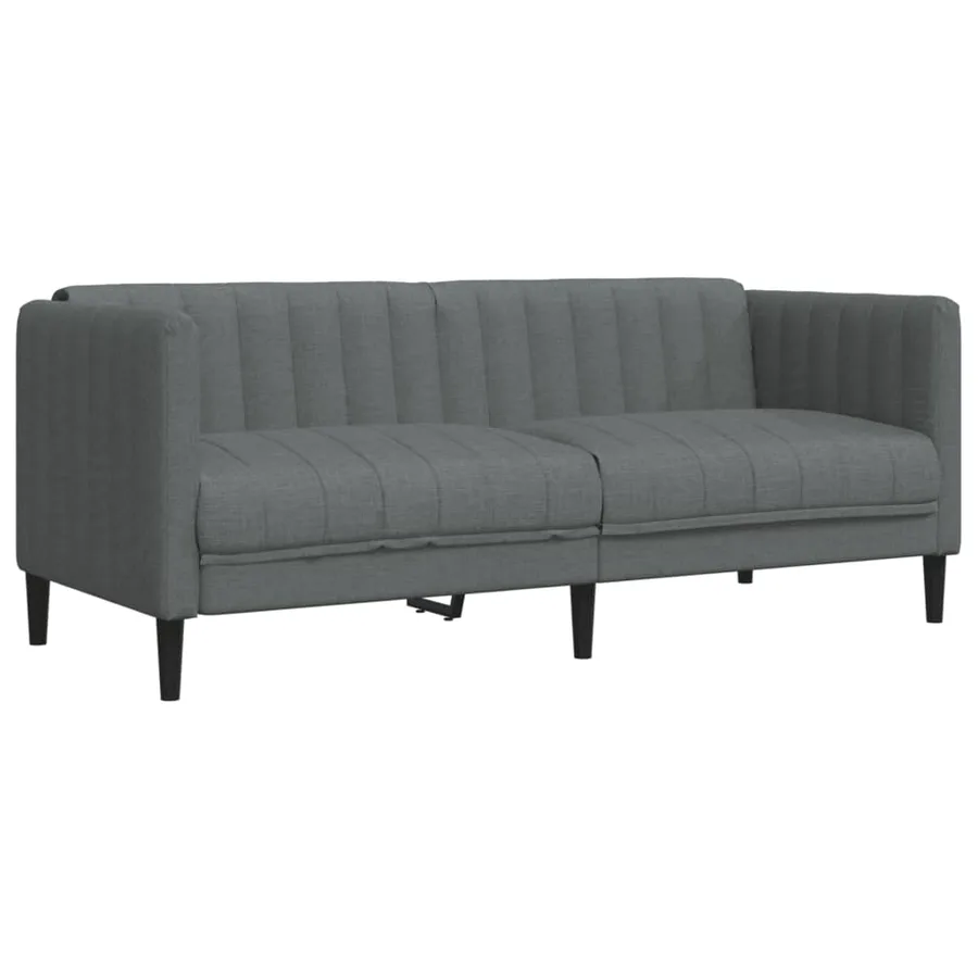 Ensemble de canapés 3 pcs gris foncé tissu - 5