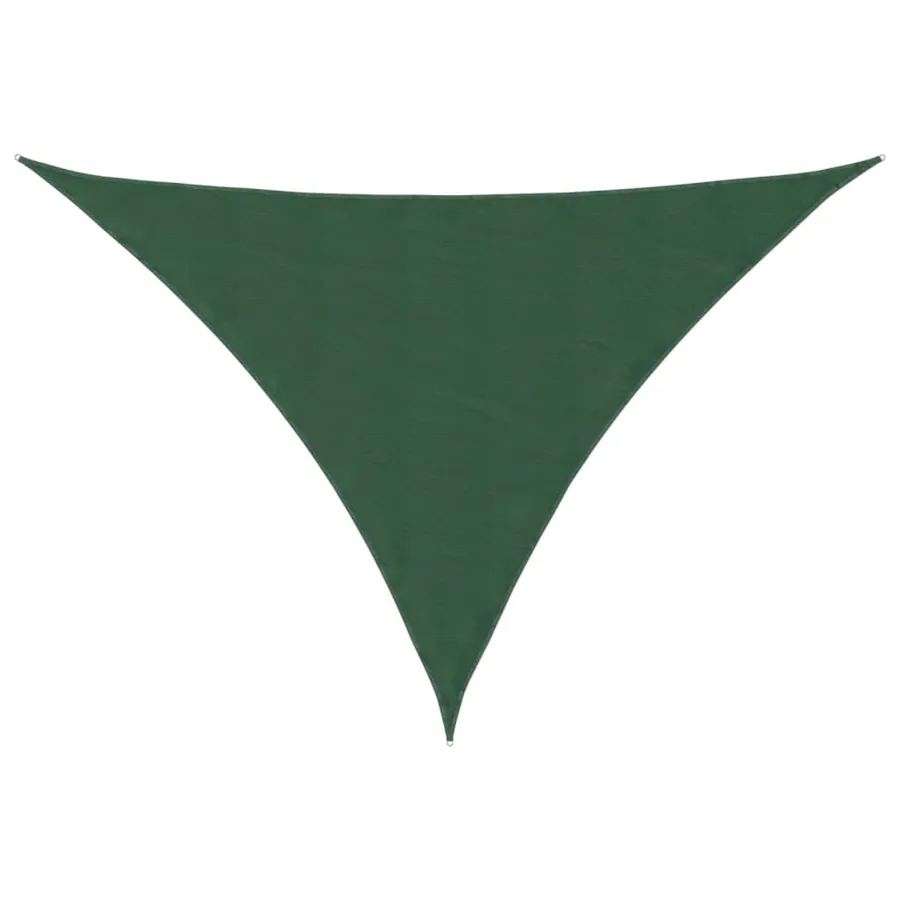 Voile parasol tissu oxford triangulaire 5x6x6 m vert foncé - 2