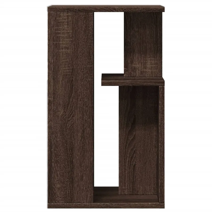 Table d'appoint chêne marron 35x35x60 cm bois d'ingénierie - 5