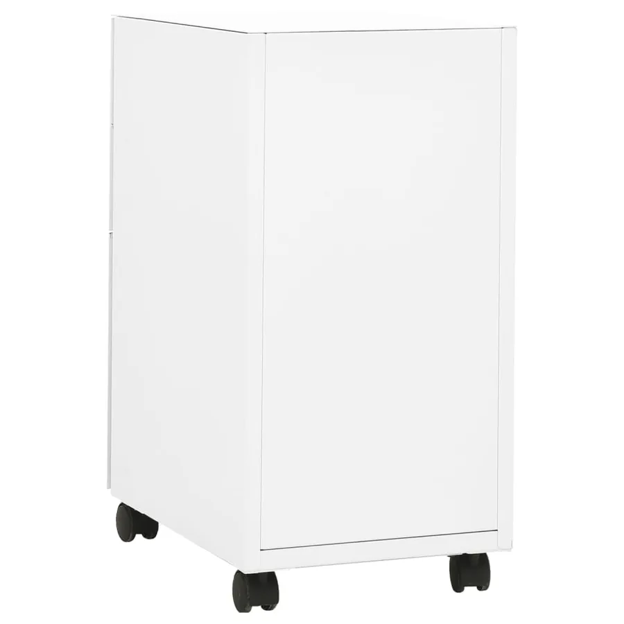 Classeur mobile Blanc 30x45x59 cm Acier - 4