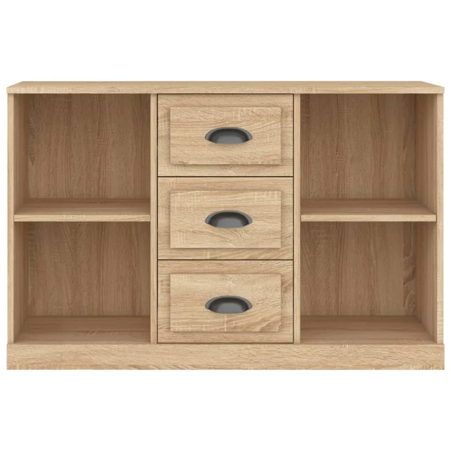 Buffet chêne sonoma 104,5x35,5x67,5 cm bois d'ingénierie - 4