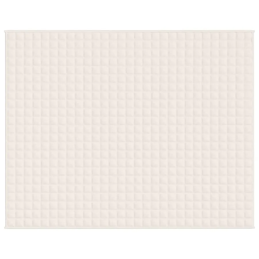 Couverture lestée Crème clair 235x290 cm 11 kg Tissu - 3