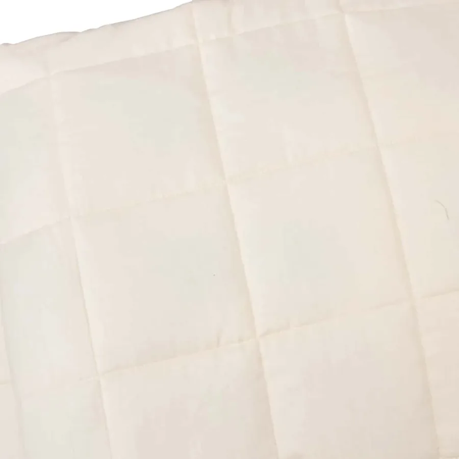 Couverture lestée Crème clair 235x290 cm 11 kg Tissu - 4