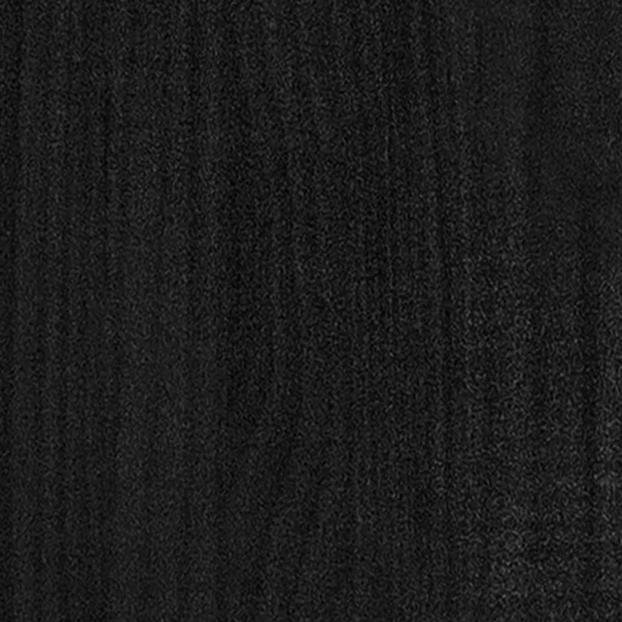 Bibliothèque/Séparateur de pièce noir 40x35x103 cm pin massif - 7