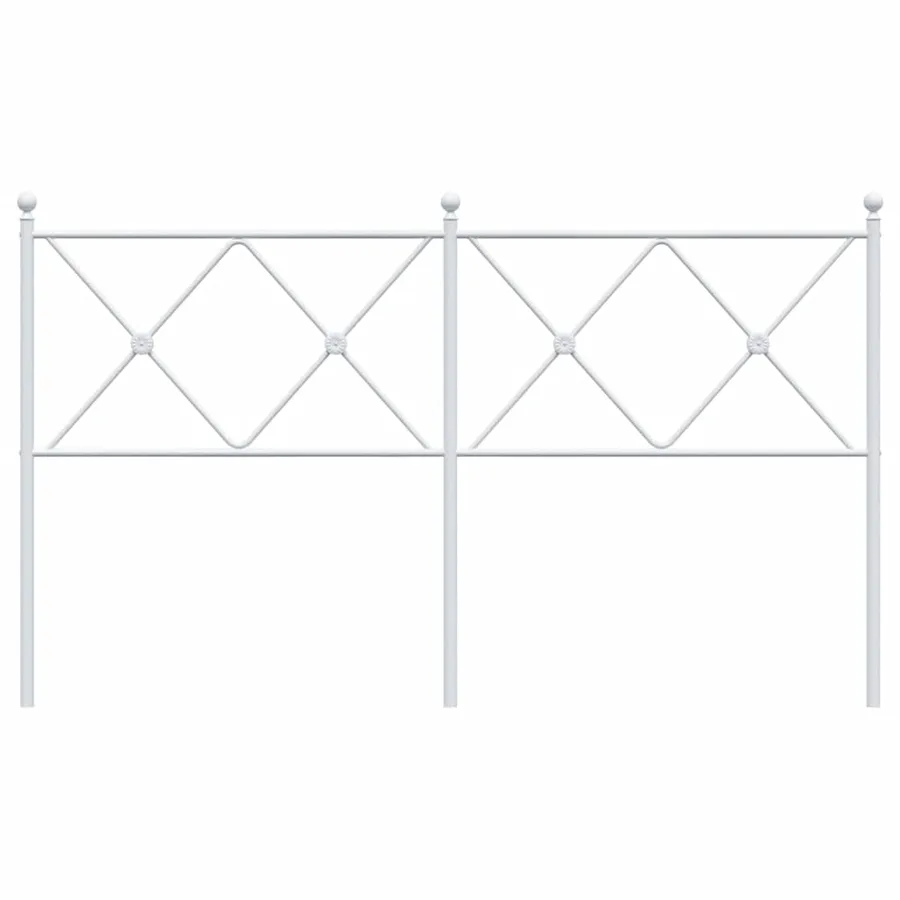 Tête de lit de remplacement métal blanc 150 cm - 4