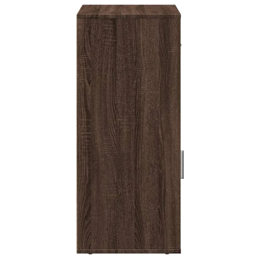 Armoire de rangement chêne marron 56,5x39x90 cm bois ingénierie - 6