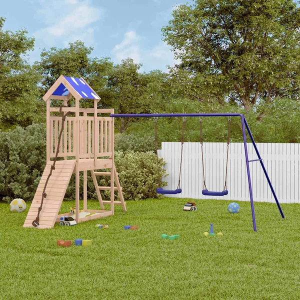 Aire de jeux d'extérieur bois de pin massif
