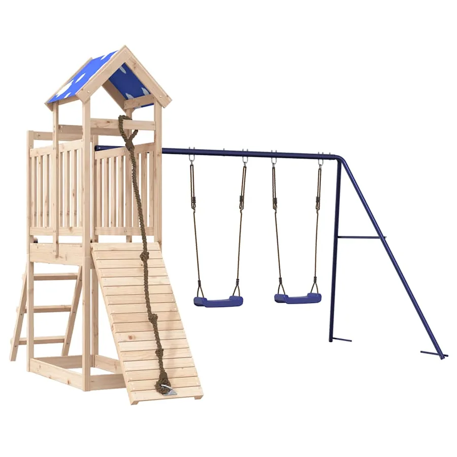 Aire de jeux d'extérieur bois de pin massif - 2