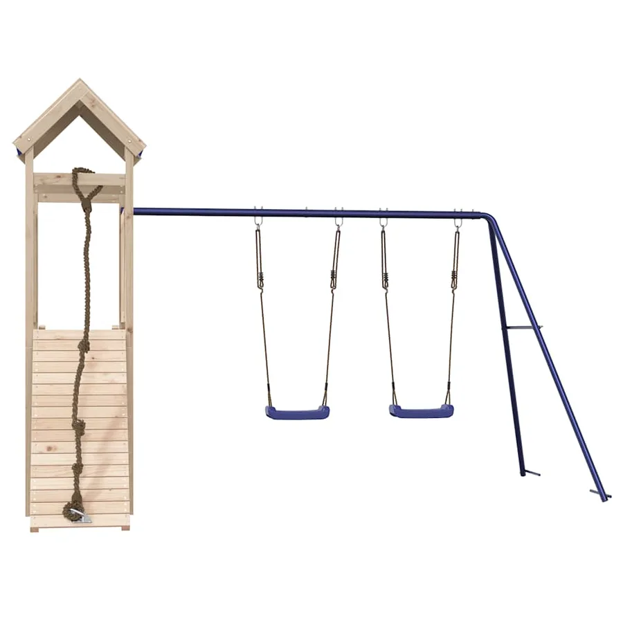 Aire de jeux d'extérieur bois de pin massif - 3