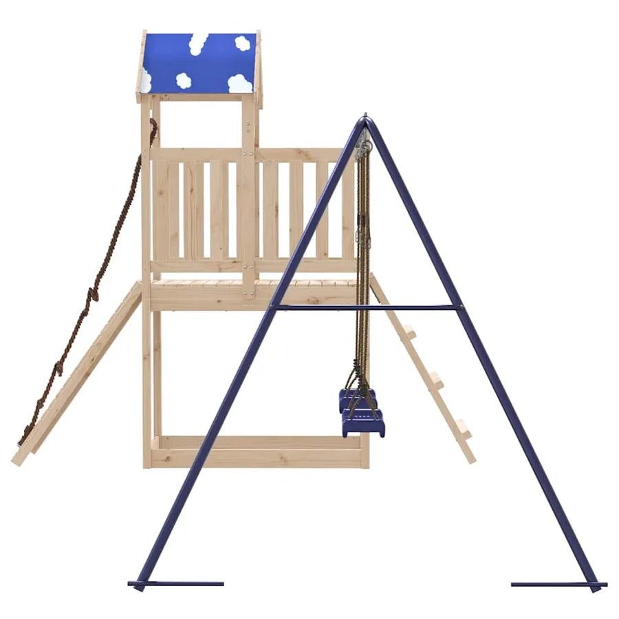 Aire de jeux d'extérieur bois de pin massif - 5