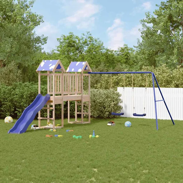 Aire de jeux d'extérieur bois de pin massif