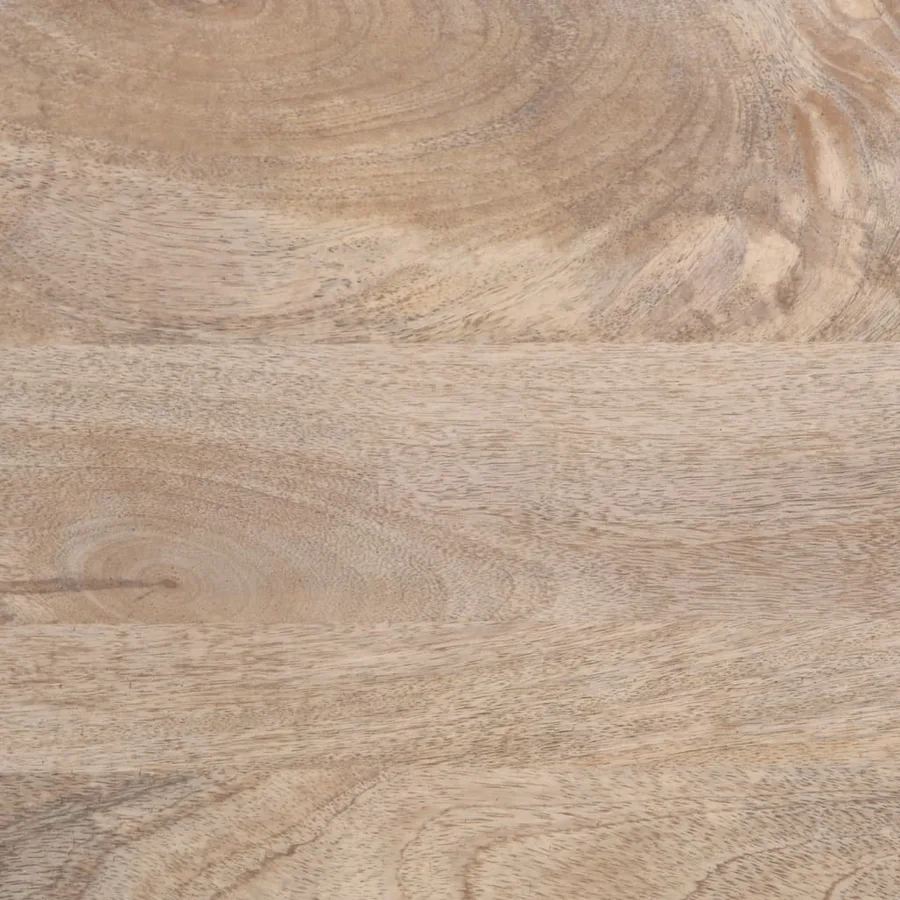 Table basse blanc 80x51x40 cm bois de manguier massif - 9