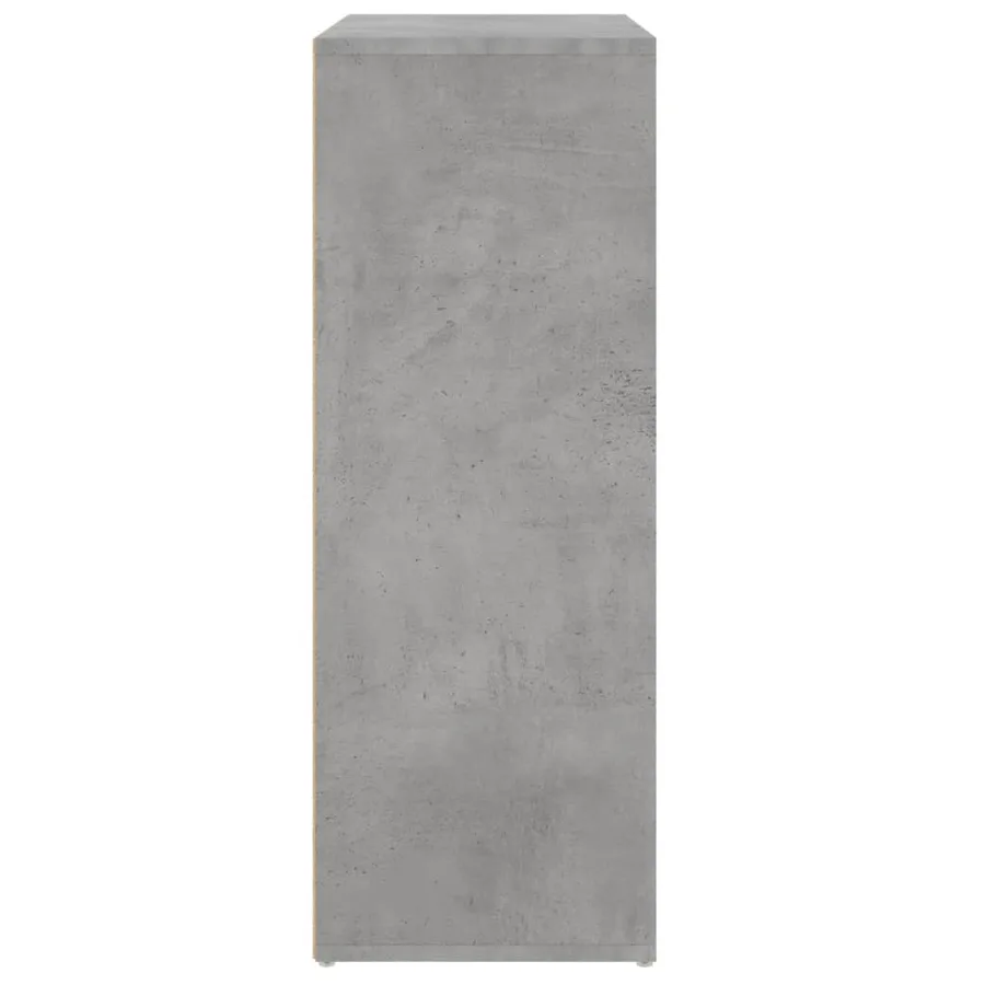 Buffet gris béton 60x31x84 cm bois d'ingénierie - 6