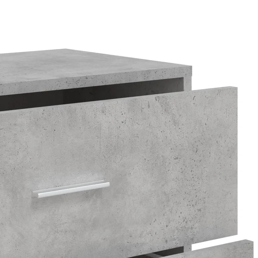Buffet gris béton 60x31x84 cm bois d'ingénierie - 8