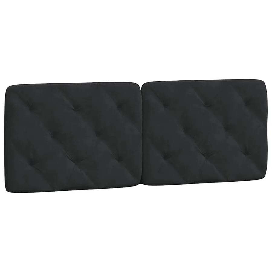 Cadre de lit sans matelas noir 140x200 cm velours - 8