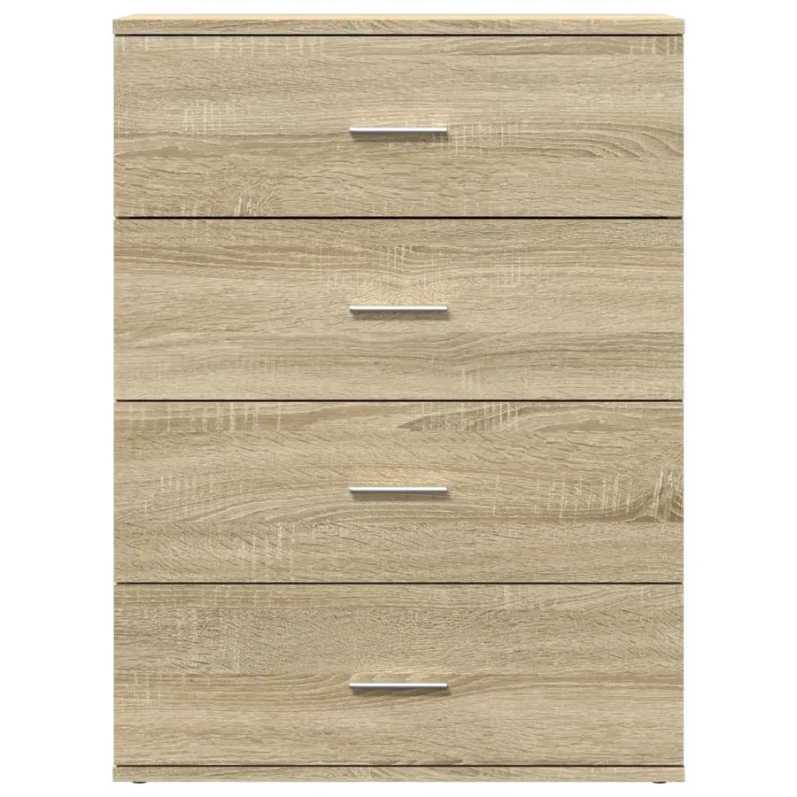 Buffets 2 pcs chêne sonoma 60x39x80 cm bois d'ingénierie - 5