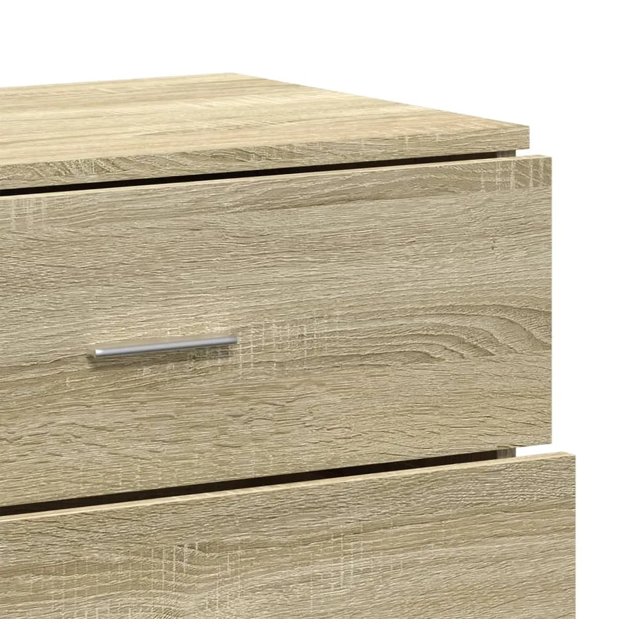 Buffets 2 pcs chêne sonoma 60x39x80 cm bois d'ingénierie - 8