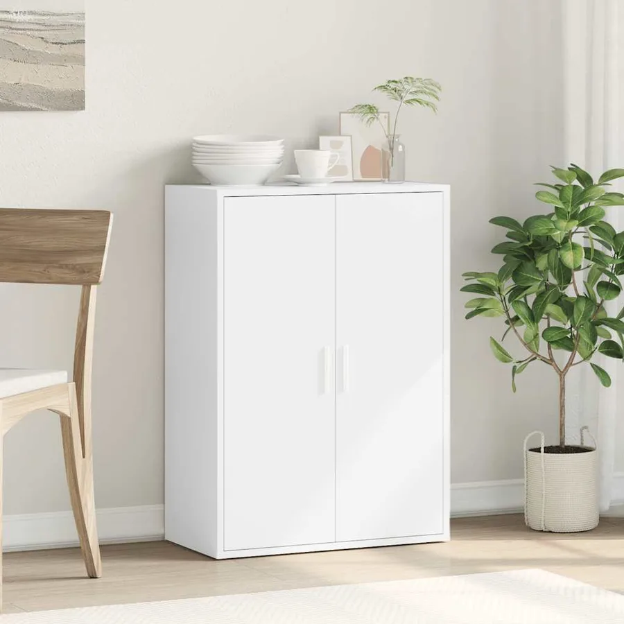 Buffet blanc 60x31x84 cm bois d'ingénierie - 3