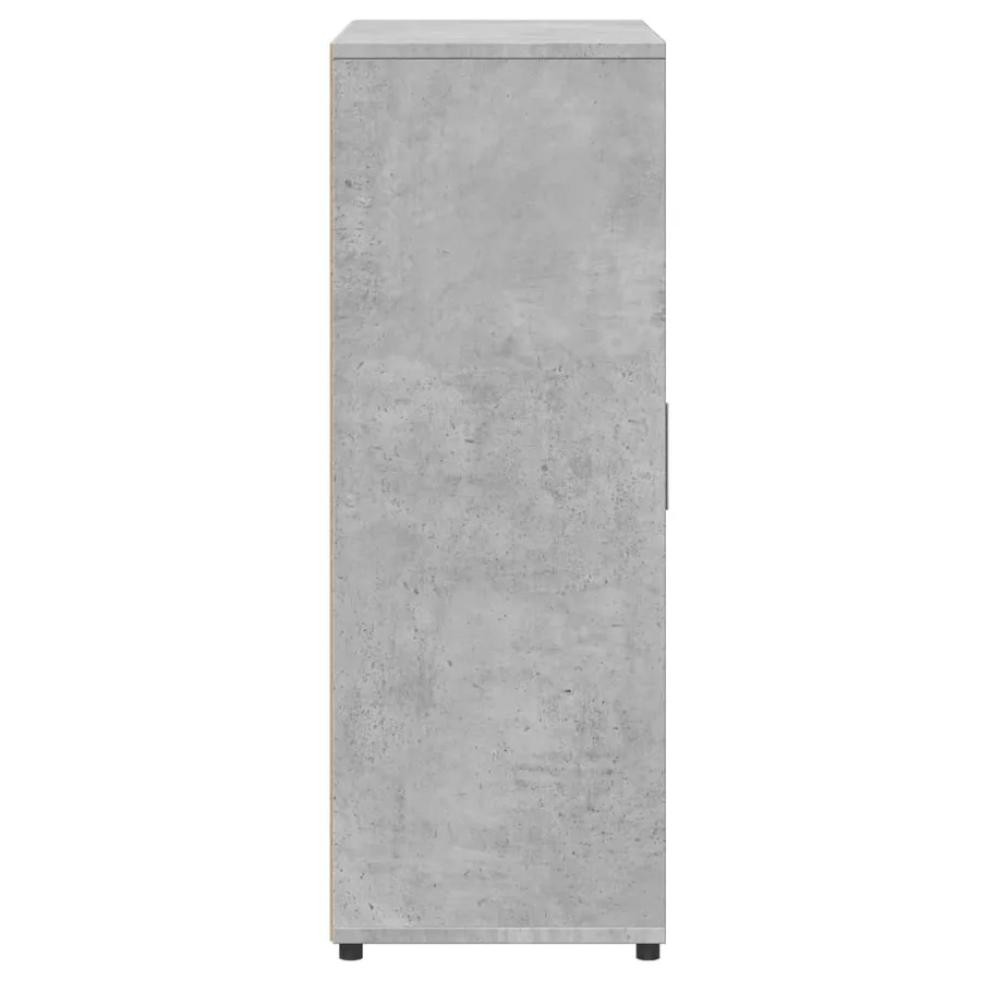 Buffet gris béton 60x31x84 cm bois d'ingénierie - 6