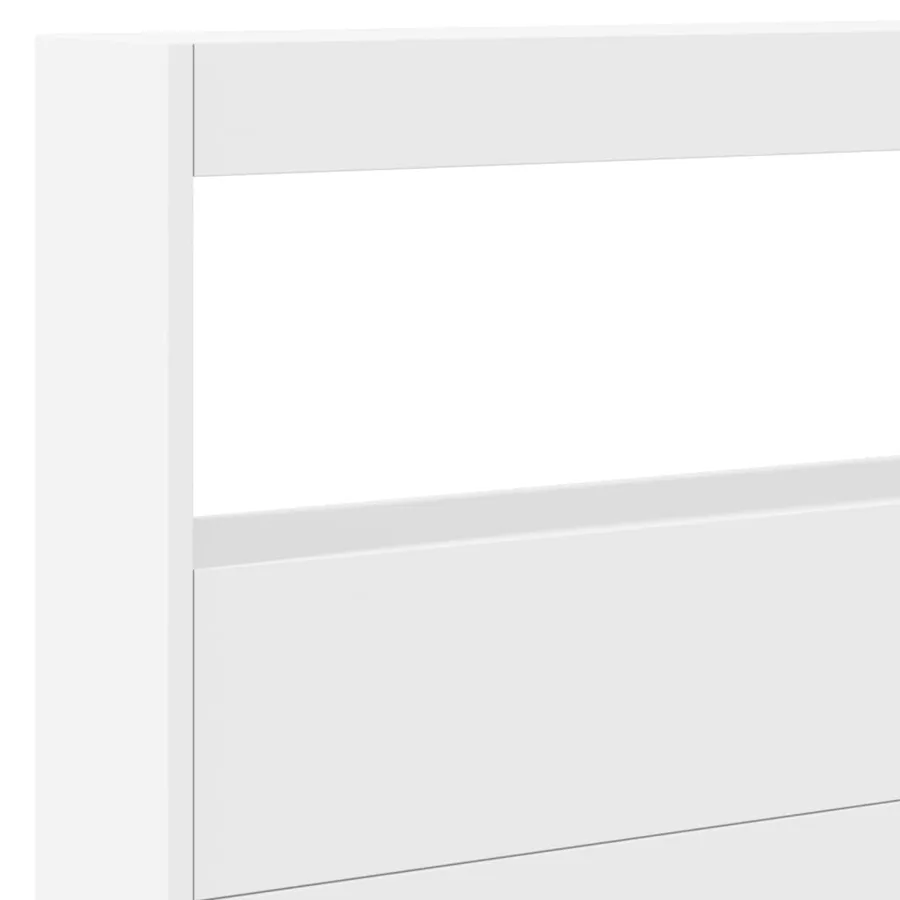 Armoire tête de lit avec LED blanc 220x17x102 cm - 9