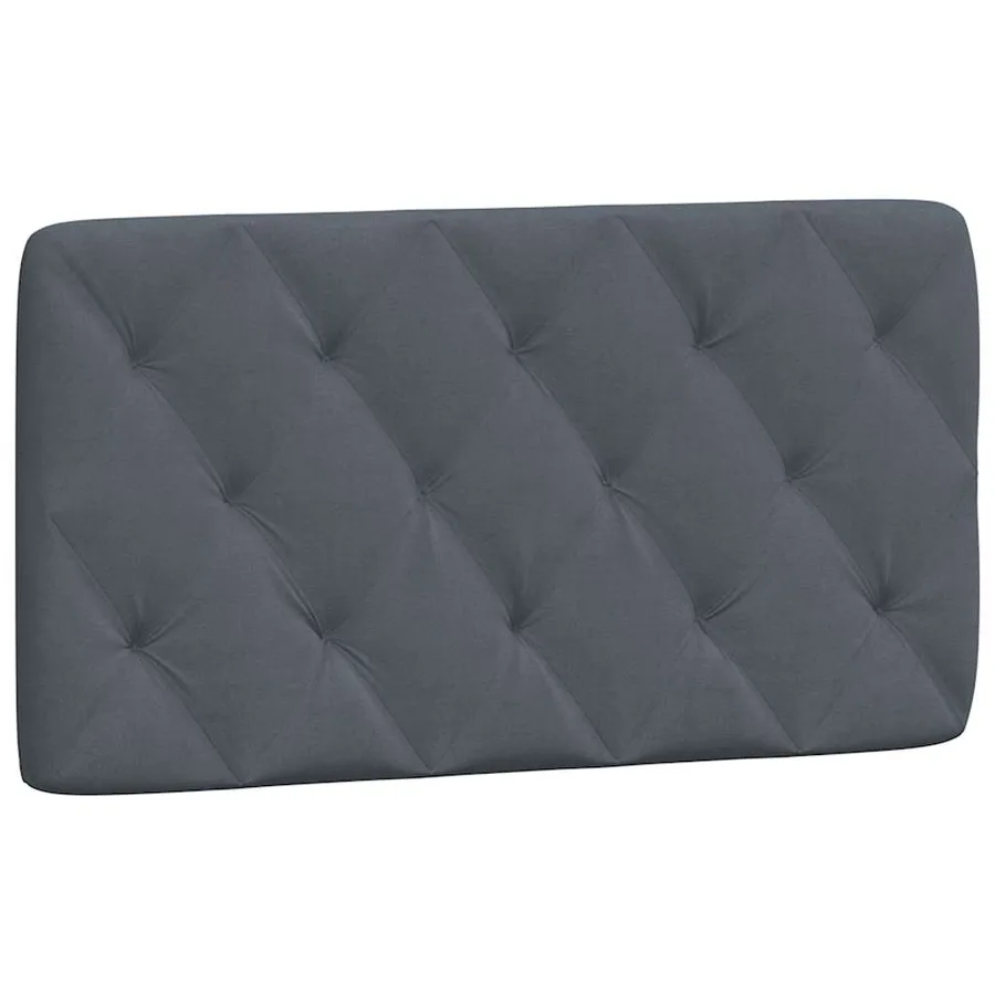 Cadre de lit sans matelas gris foncé 100x200 cm velours - 8