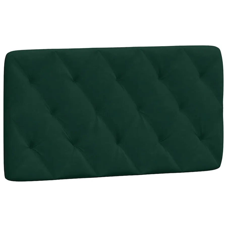 Coussin de tête de lit vert foncé 100 cm velours - 2