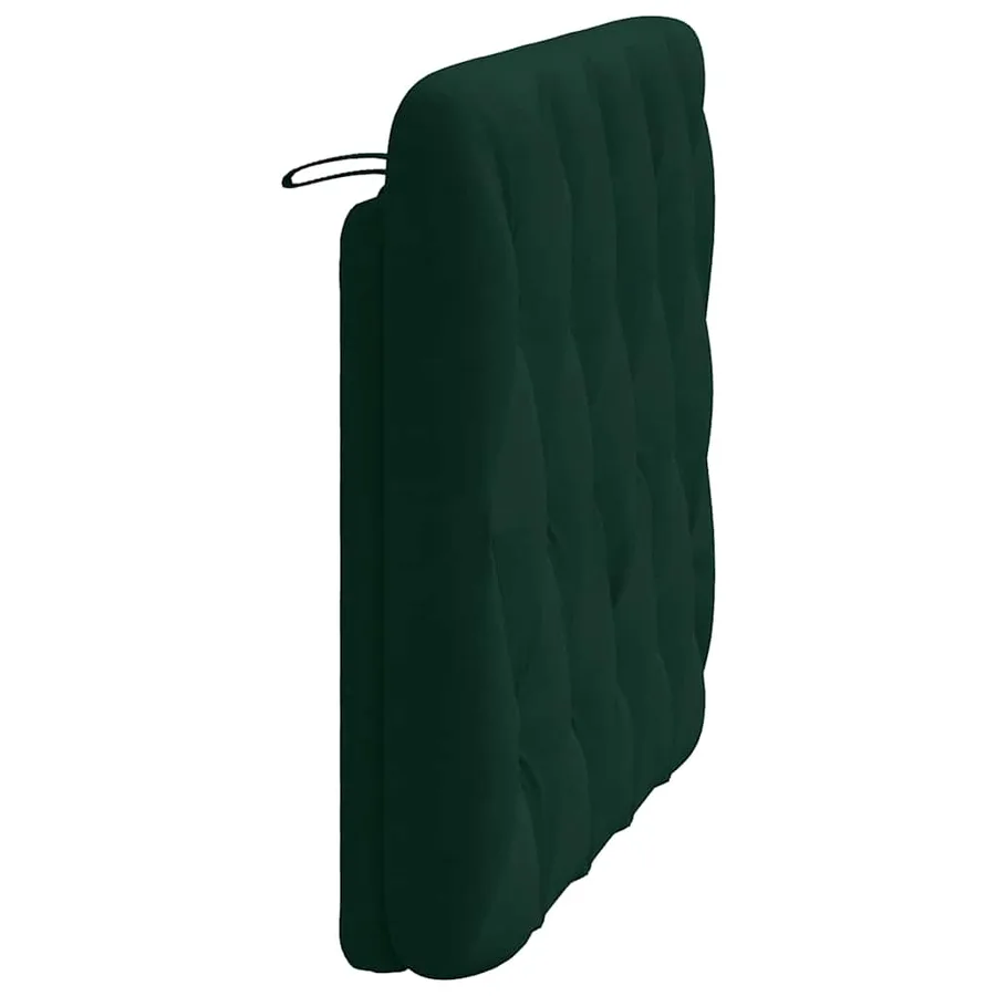 Coussin de tête de lit vert foncé 100 cm velours - 6