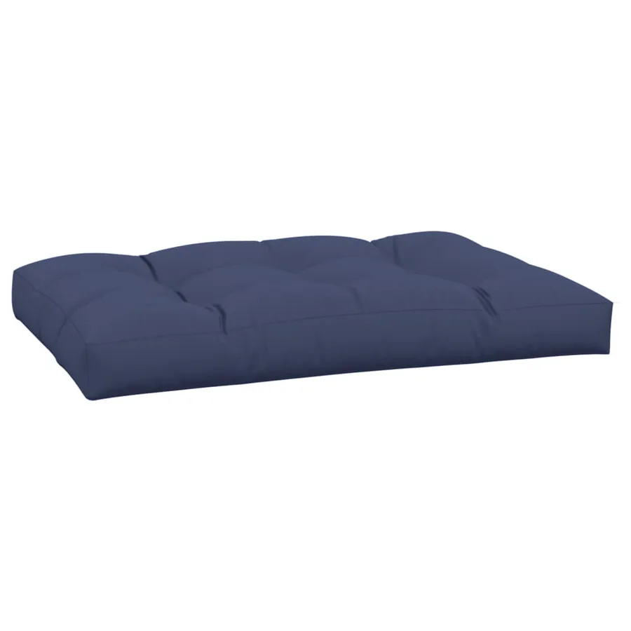 Coussin de palette bleu marine 120x80x12 cm tissu - 2