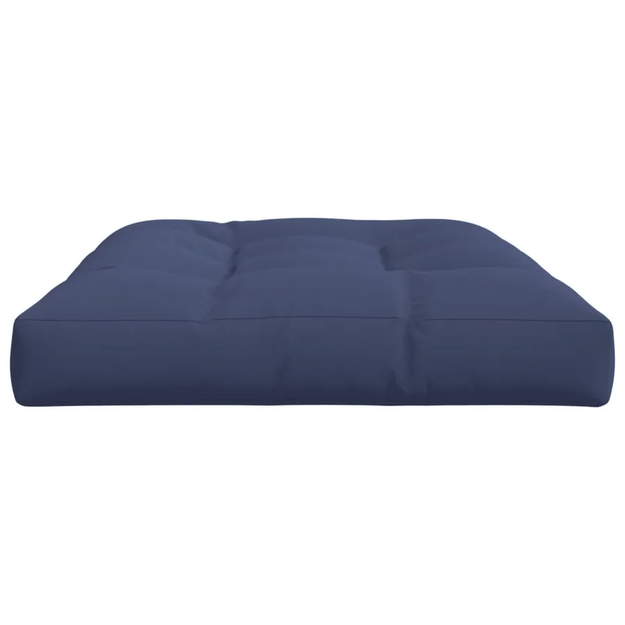 Coussin de palette bleu marine 120x80x12 cm tissu - 5