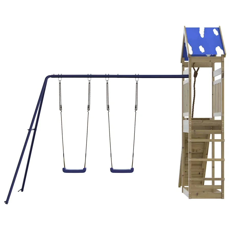 Aire de jeux d'extérieur bois de pin imprégné - 7