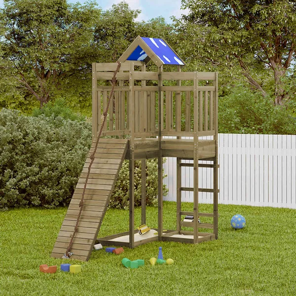 Aire de jeux d'extérieur bois de pin imprégné