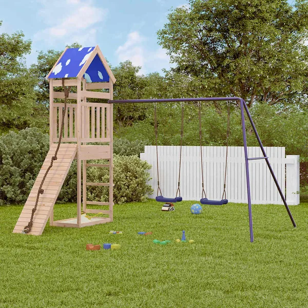 Aire de jeux d'extérieur bois de pin massif