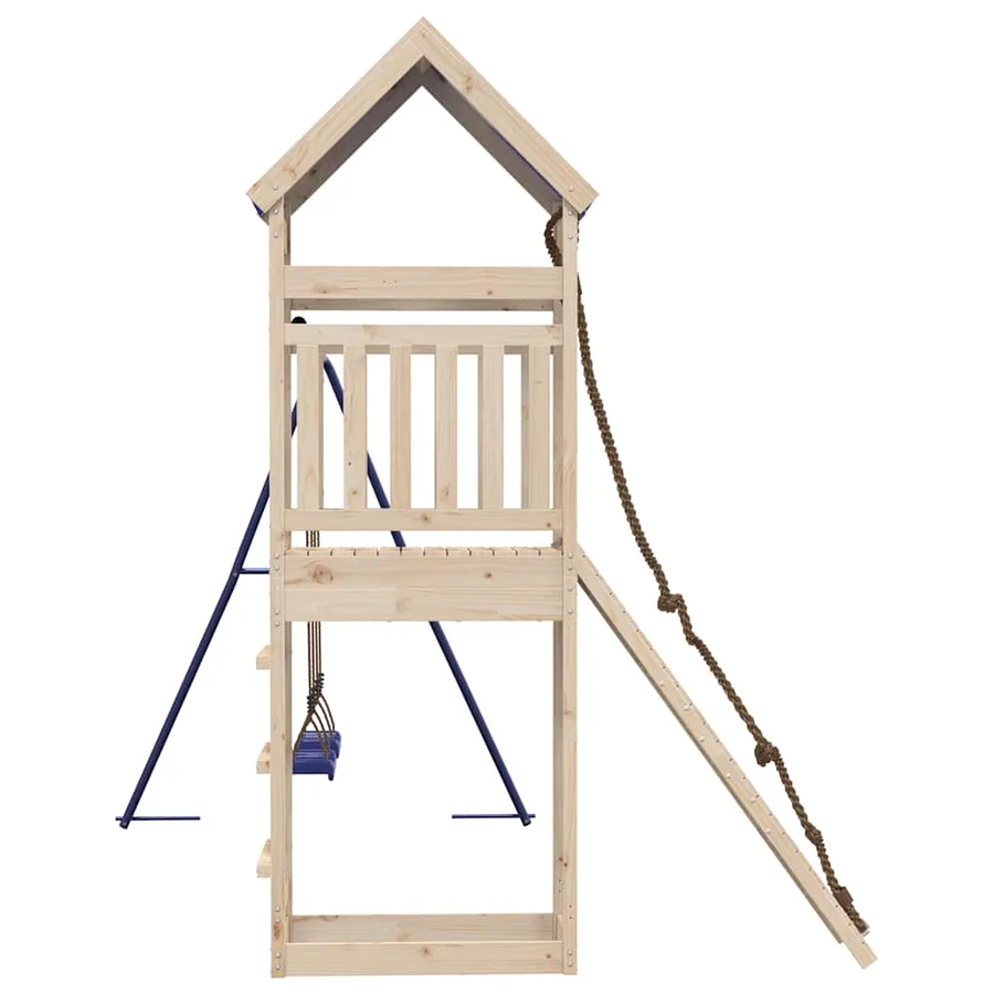 Aire de jeux d'extérieur bois de pin massif - 6