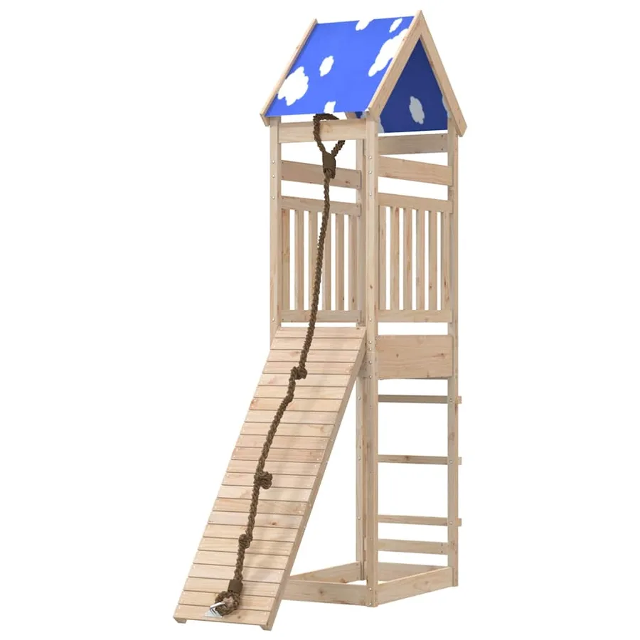 Aire de jeux d'extérieur bois de pin massif - 4