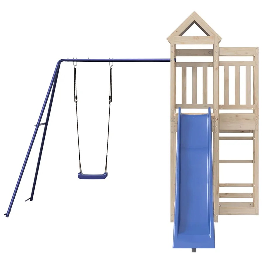 Aire de jeux d'extérieur bois de pin massif - 3