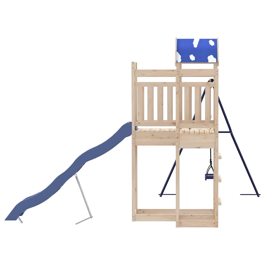 Aire de jeux d'extérieur bois de pin massif - 5