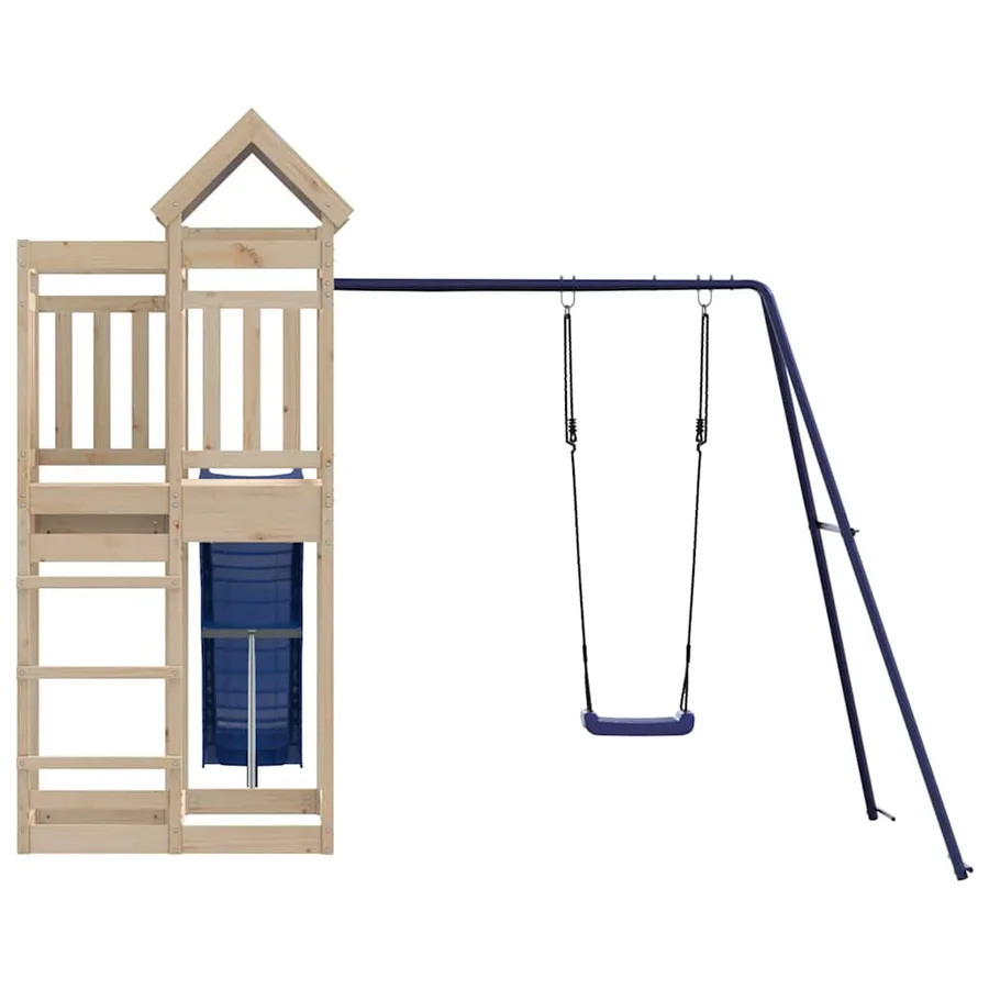 Aire de jeux d'extérieur bois de pin massif - 7