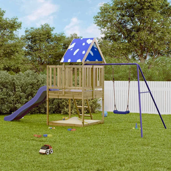 Aire de jeux d'extérieur bois de pin imprégné