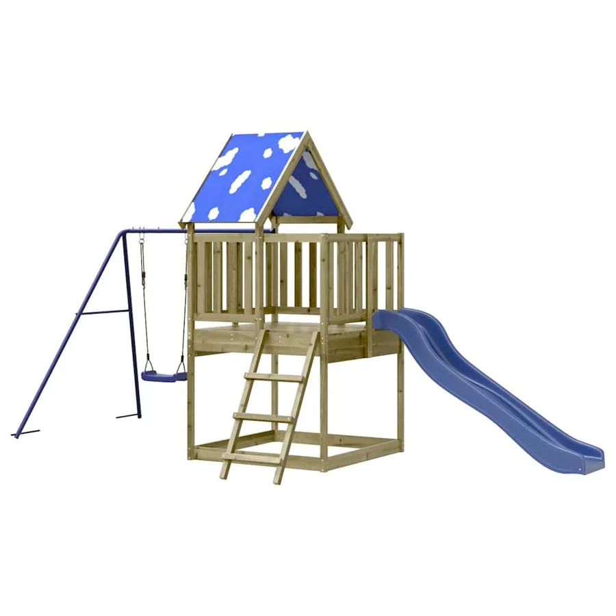 Aire de jeux d'extérieur bois de pin imprégné - 3