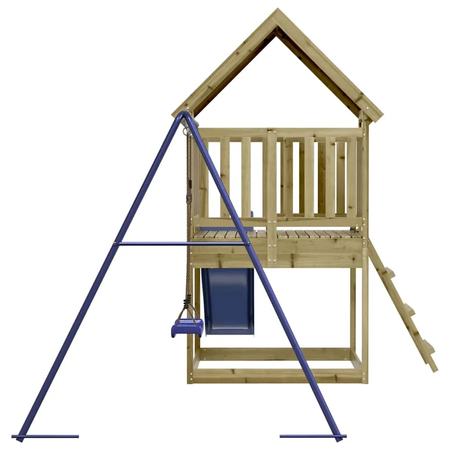 Aire de jeux d'extérieur bois de pin imprégné - 5