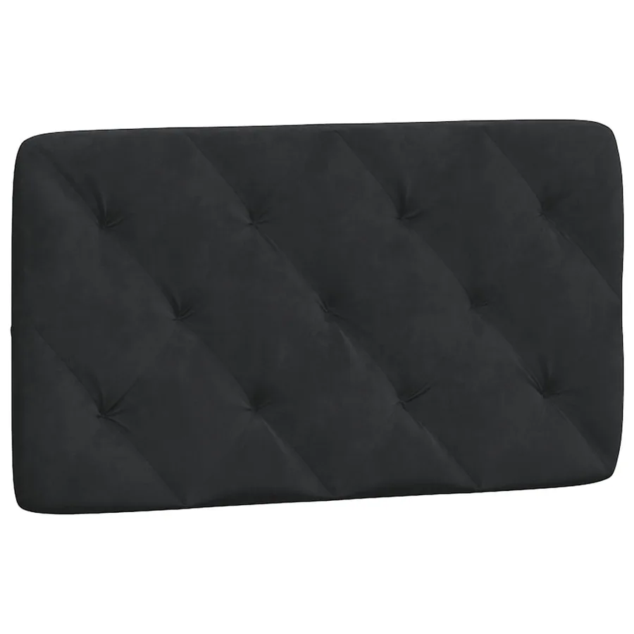 Cadre de lit avec LED sans matelas noir 90x200 cm velours - 9