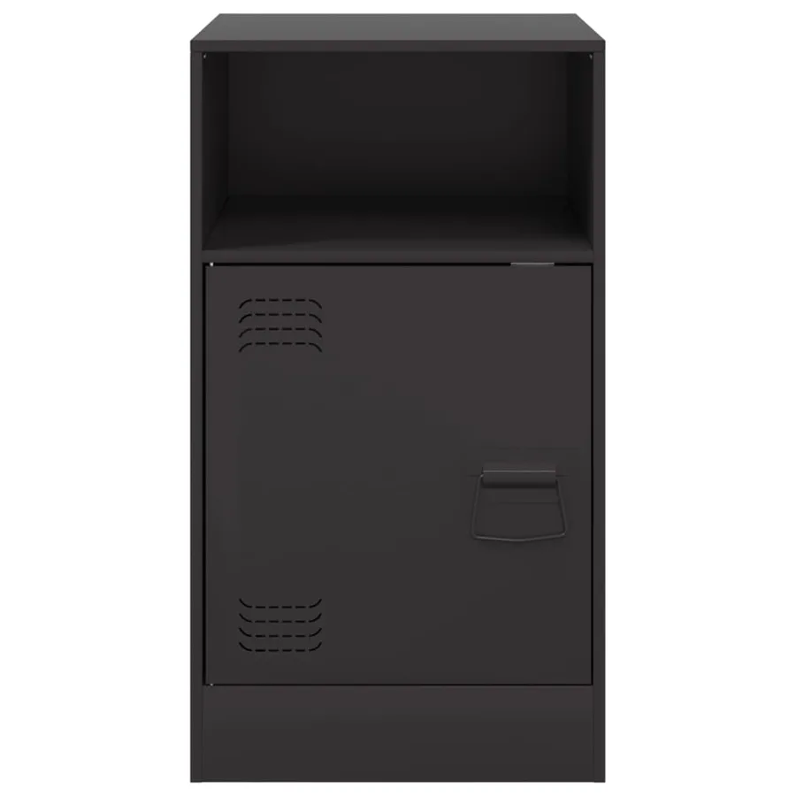 Tables de chevet 2 pcs noir 34,5x39x62 cm acier - 5