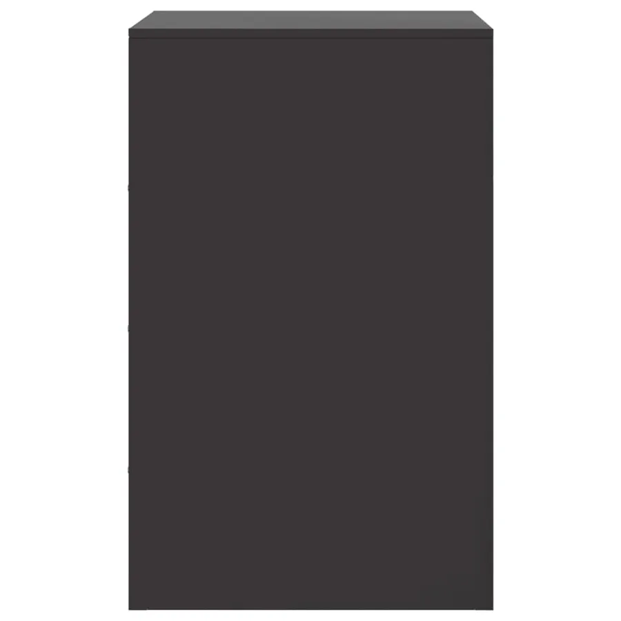 Tables de chevet 2 pcs noir 34,5x39x62 cm acier - 8